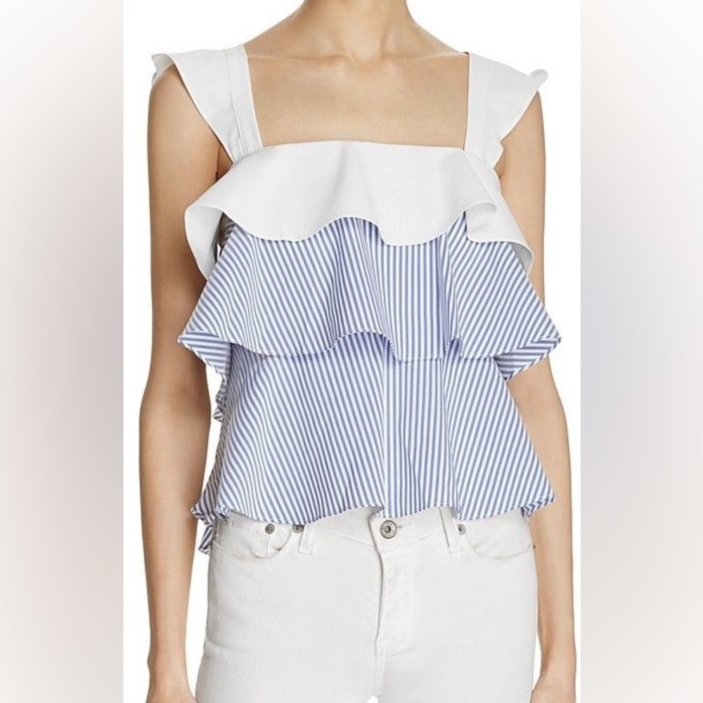 Lucy Paris for Bloomingdale’s, Striped Ruffled Top